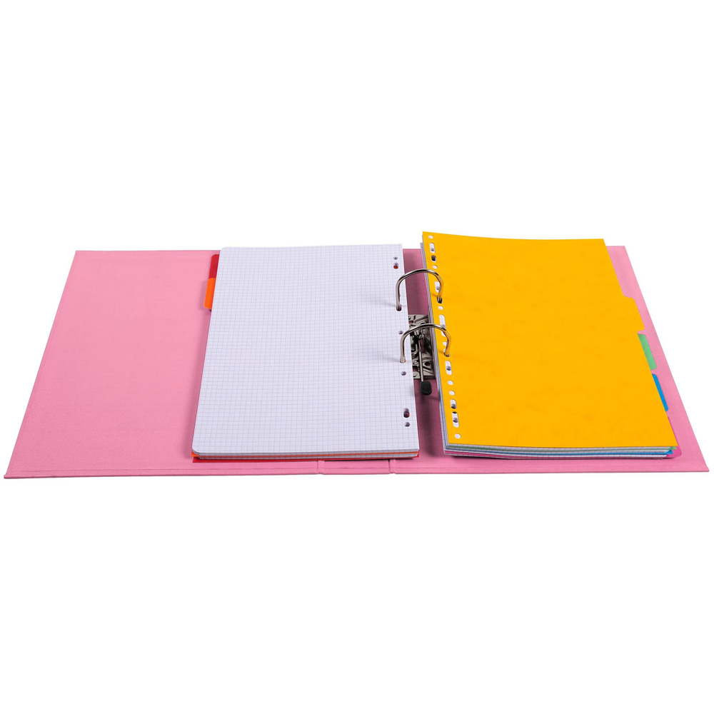 Exacompta PremTouch A4 Pink PVC Lever Arch File 10 Pack Image 3