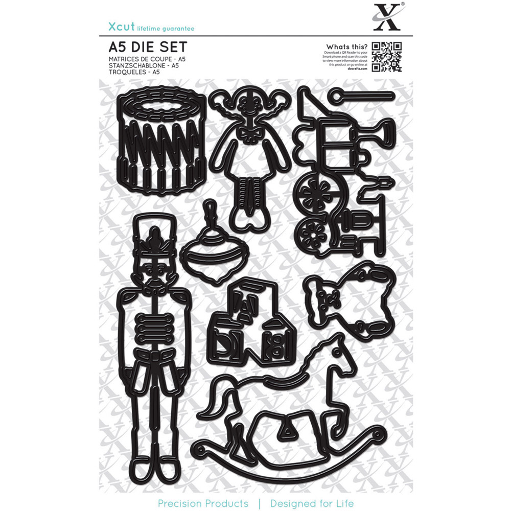 Xcut Silver Toy Box Dies Set A5 Image 1