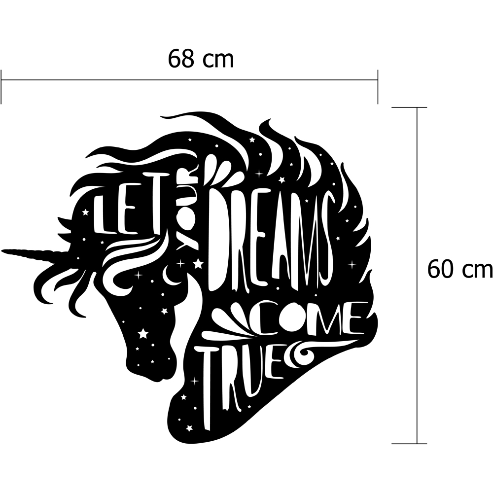 Decortie Black Metal Dreams Come True Wall Art Image 4