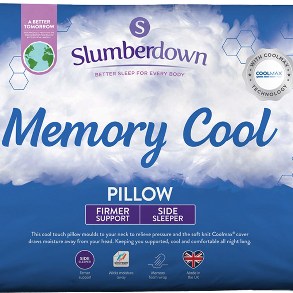 Slumberdown Cool Touch Memory Foam Pillow Wilko