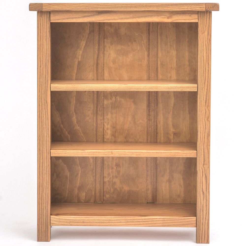 Trivento 3 Shelf Light Wood Lacquered Bookcase Image 2