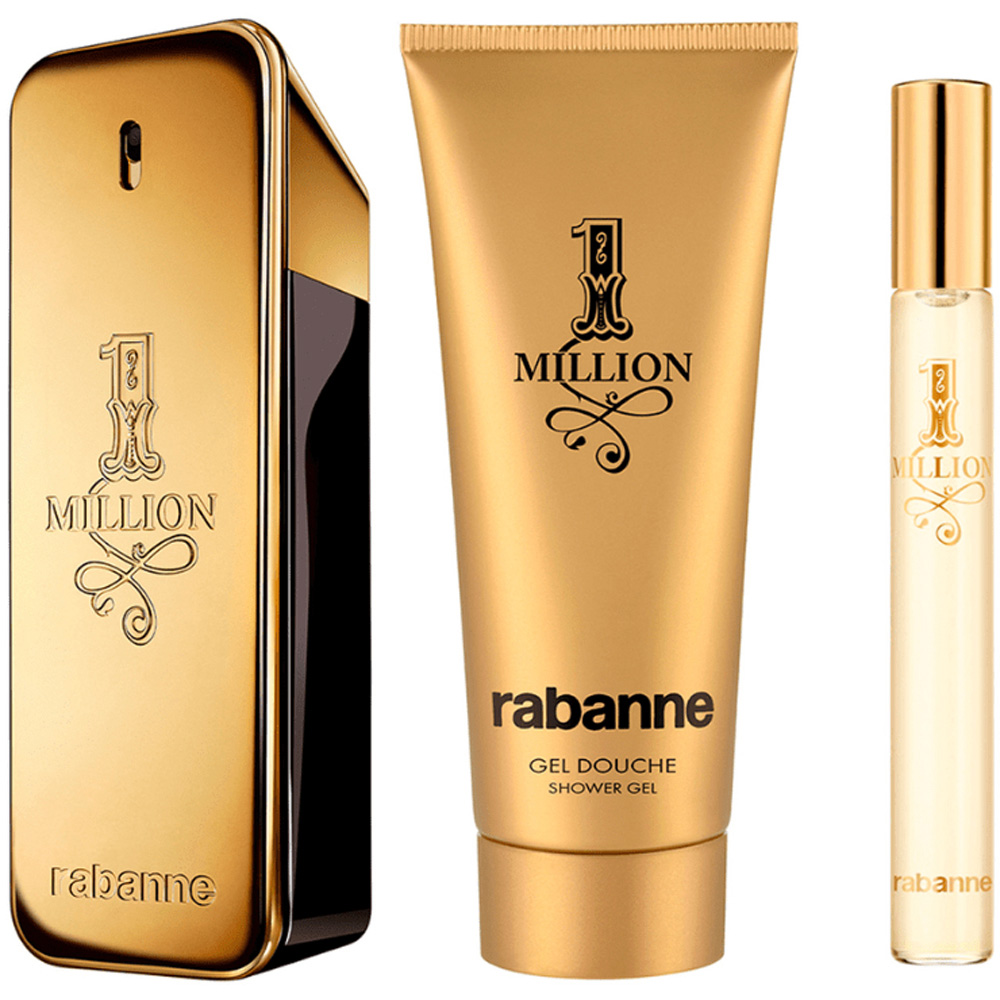 Paco Rabanne 1 Million Eau de Toilette 100ml 3 Piece Gift Set Image 3