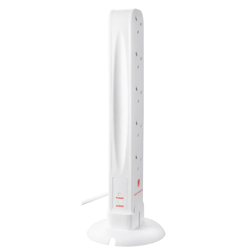 Wilko 10 Gang Surge Protected Extension Tower Image 9