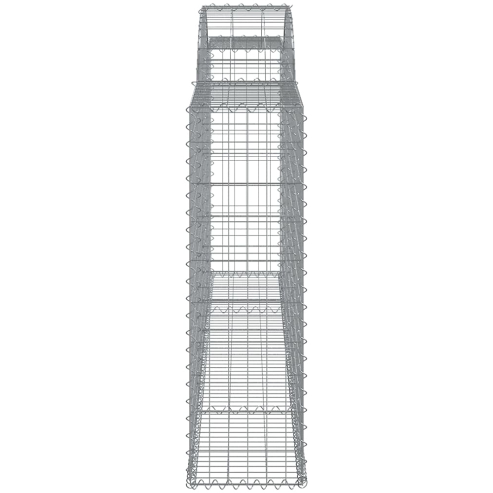 vidaXL Silver Galvanised Iron Gabion Basket 300 x 30 x 100/120cm 25 Pack Image 3