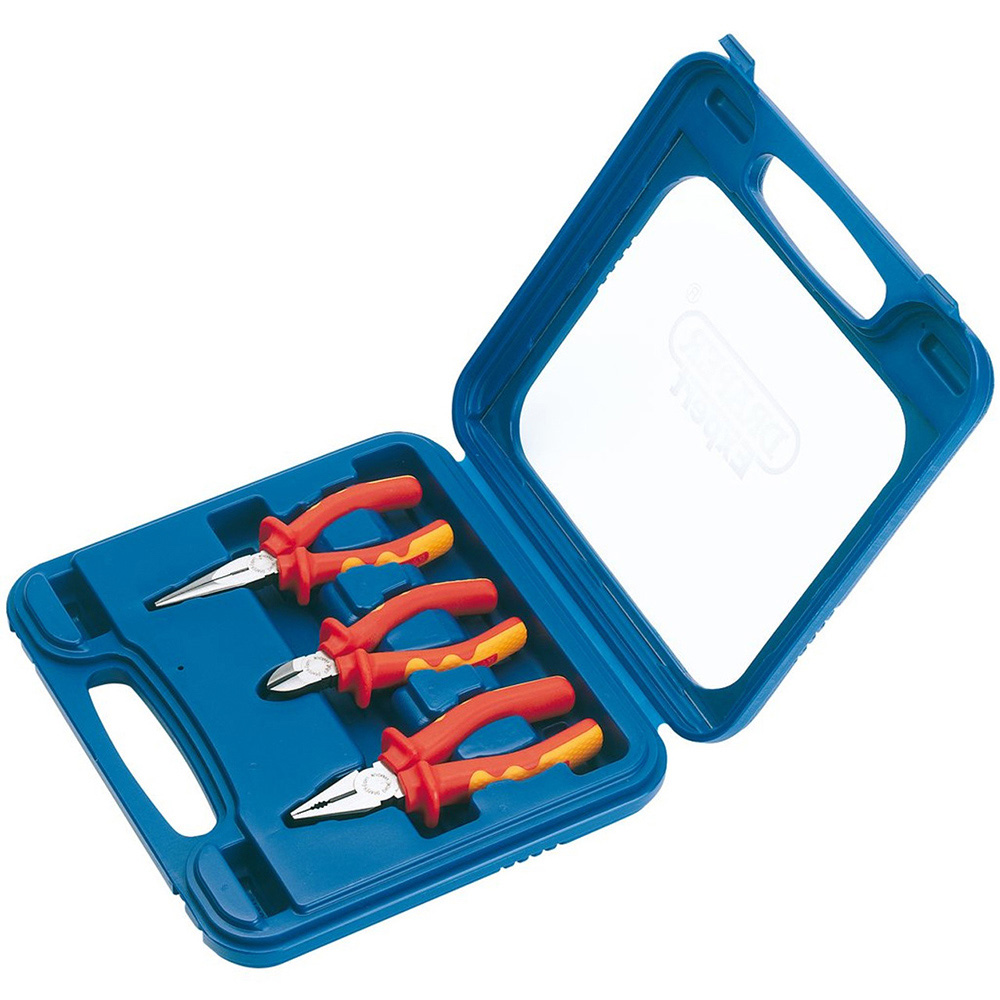 Draper 3 Piece VDE Fully Insulated Plier Set Image 2