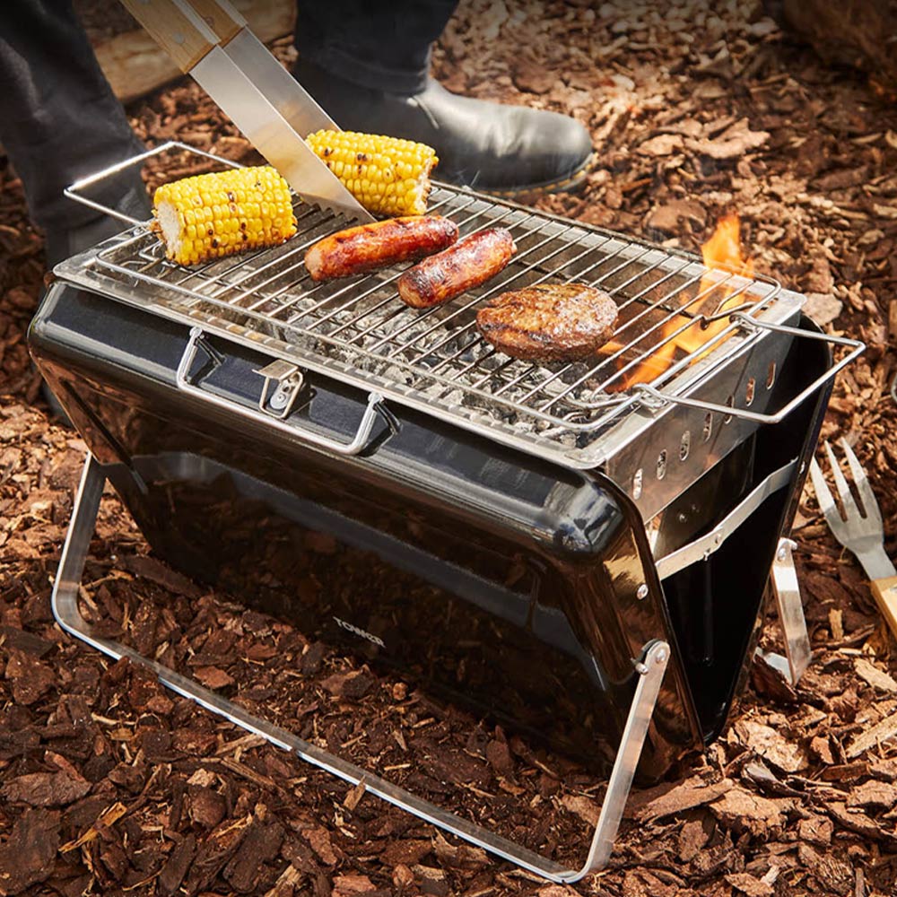16+ Charcoal Grill Wooden Deck