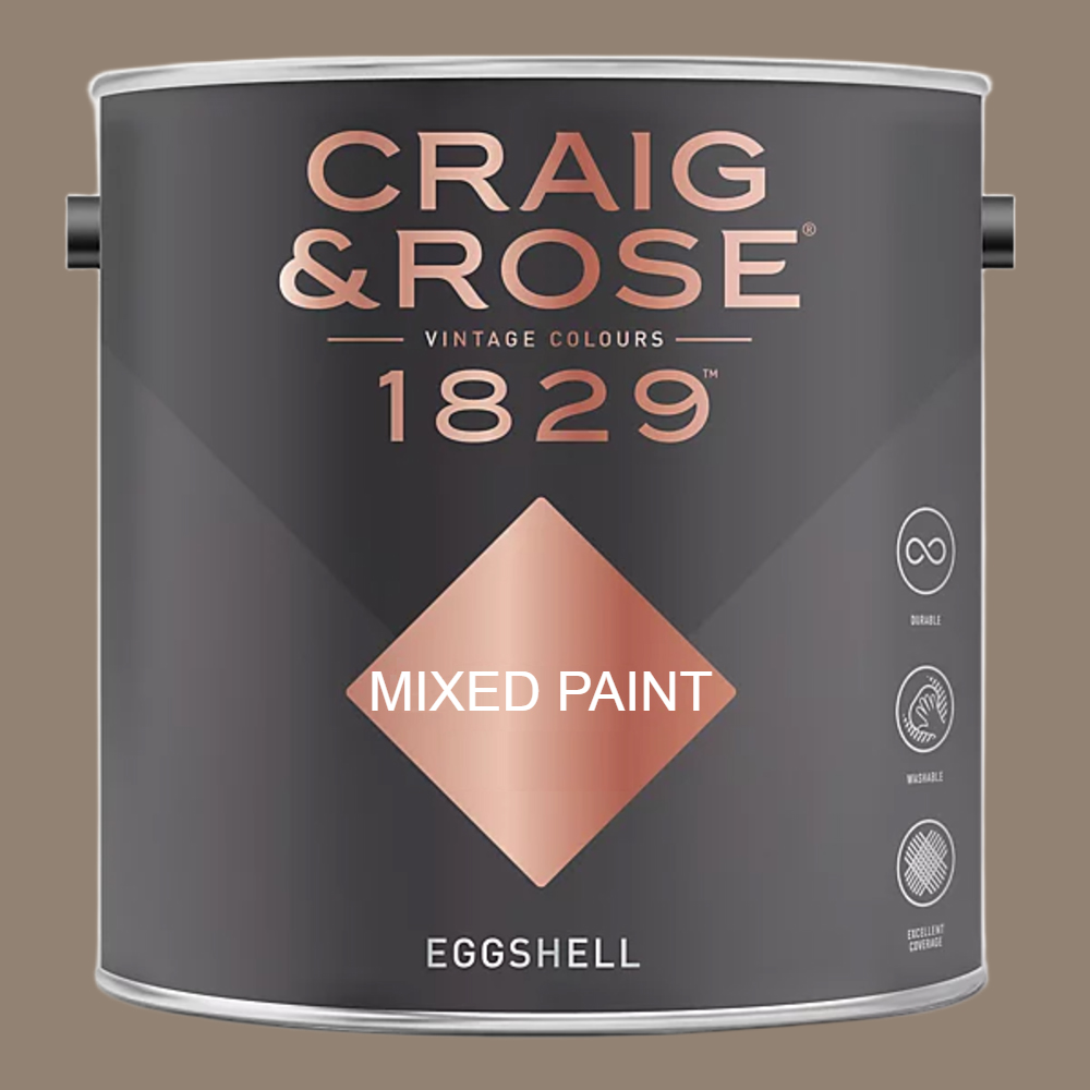 Craig & Rose 1829 Vintage Walls Wood and Metal Lucienne Olive Eggshell Paint 2.5L Image 2