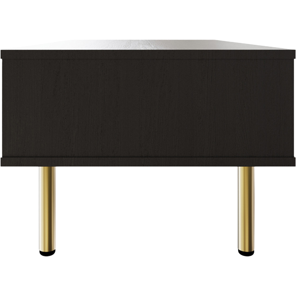 GFW Nervata 2 Drawer Black Coffee Table Image 5