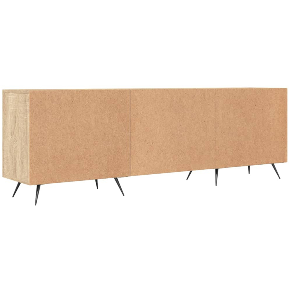 vidaXL 2 Door 2 Shelf Sonoma Oak Wide TV Cabinet Image 8