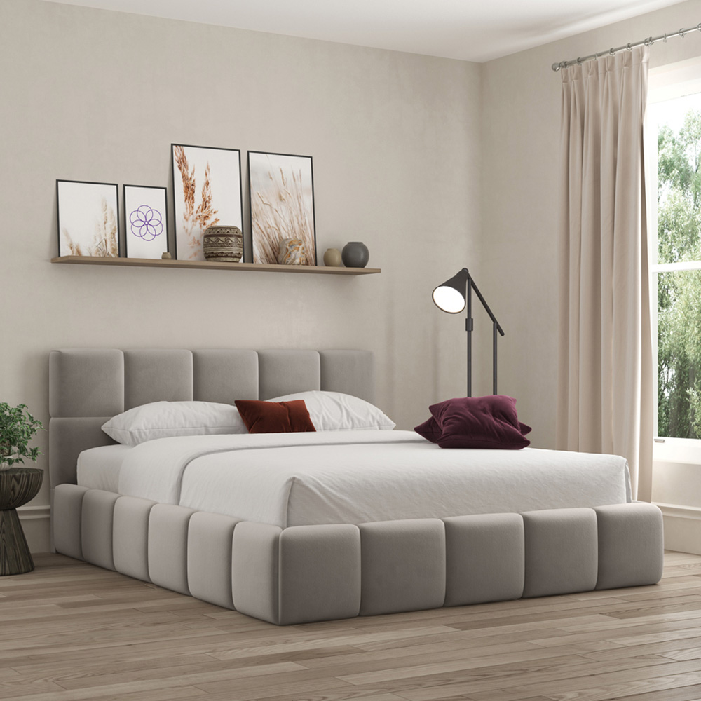 DS Living Ovella Small Double Pebble Cubed Ottoman Bed Image 3