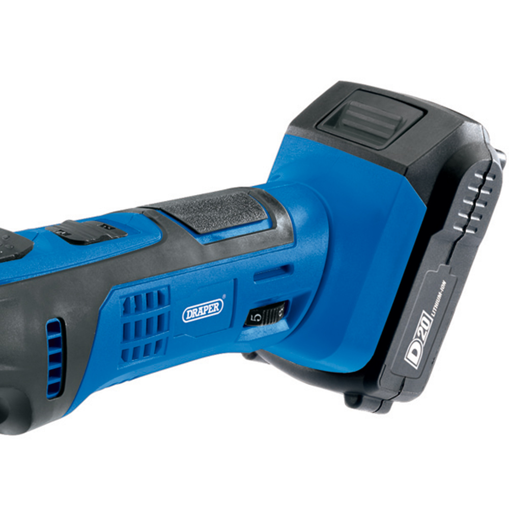 Draper D20 20V Oscillating Multi-Tool Kit with Battery and Charger Image 3
