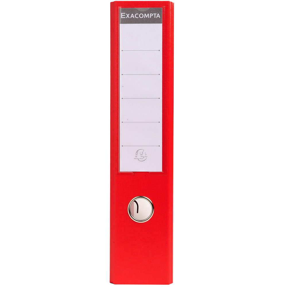 Exacompta PremTouch A4 Red PVC Level Arch File 10 Pack Image 4