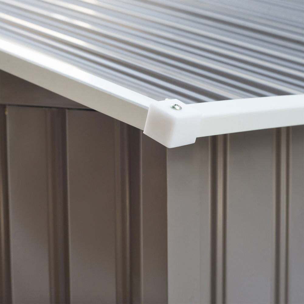 Outsunny Roofed Metal Storage Shed Image 4