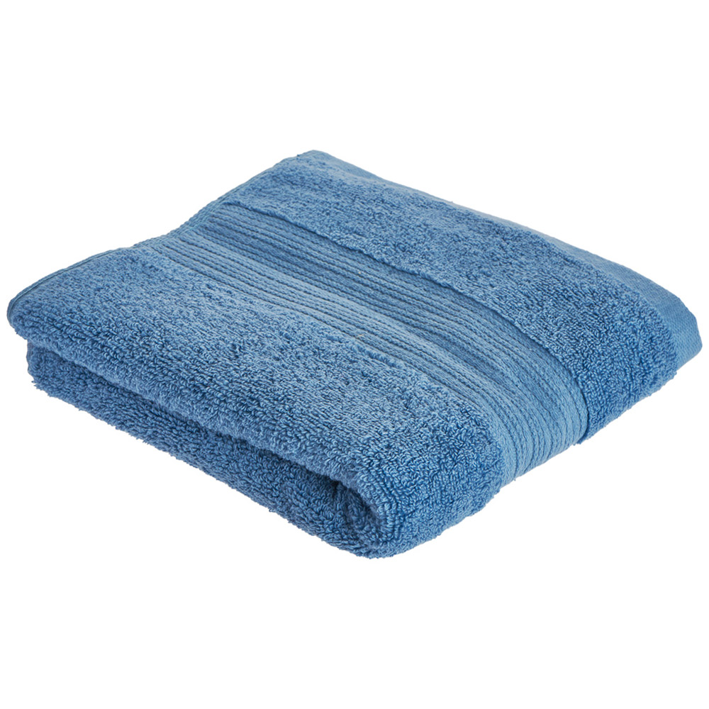 Wilko Supersoft Cotton Allure Blue Bath Sheet Wilko