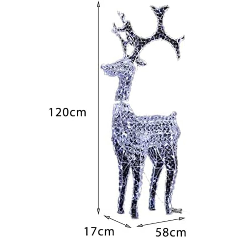 Marco Paul Cool White LED Standing Reindeer Rope Light Image 5