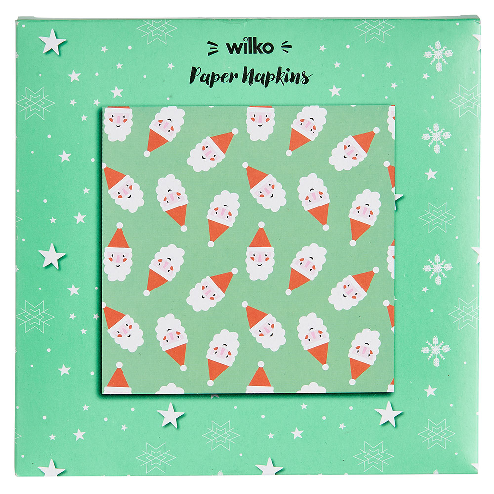 Wilko Festive Joy Napkin 16 Pack Image 3