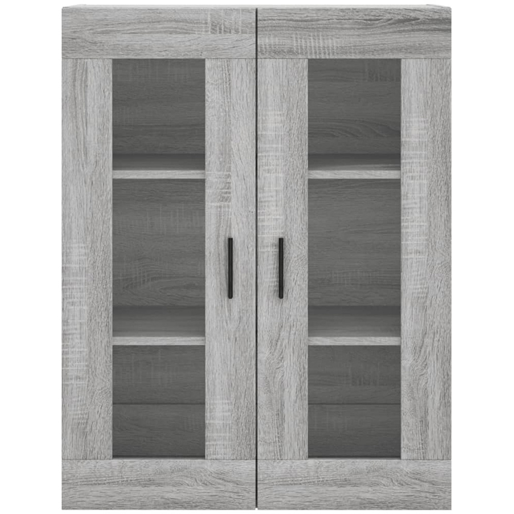 vidaXL 2 Door 3 Shelf Concrete Grey Wooden Highboard Image 6