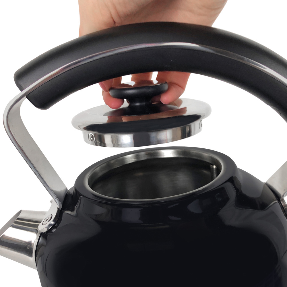 Ariete Moderna Black Kettle, 2 Slice Toaster, Espresso Coffee Maker Set Image 7