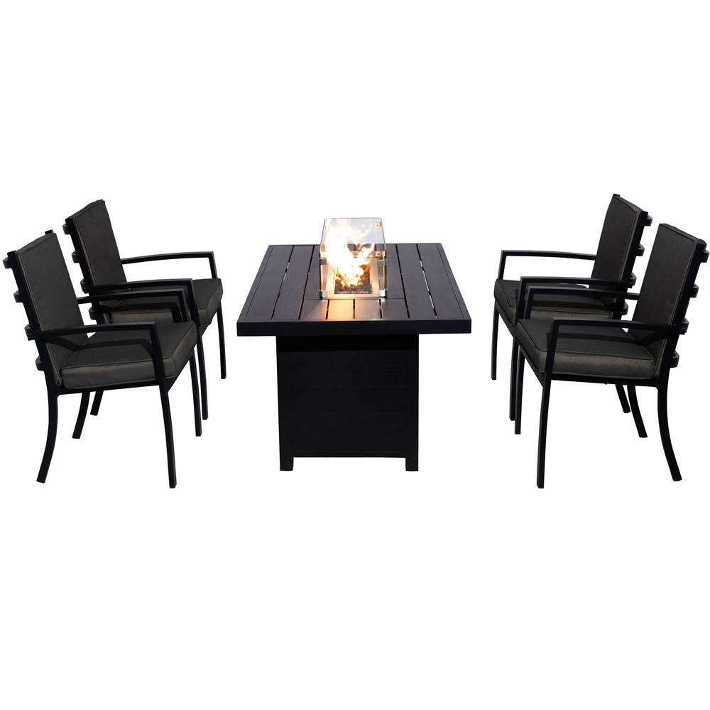 Furniture One 4 Seater Aluminium Garden Dining Set Image 2