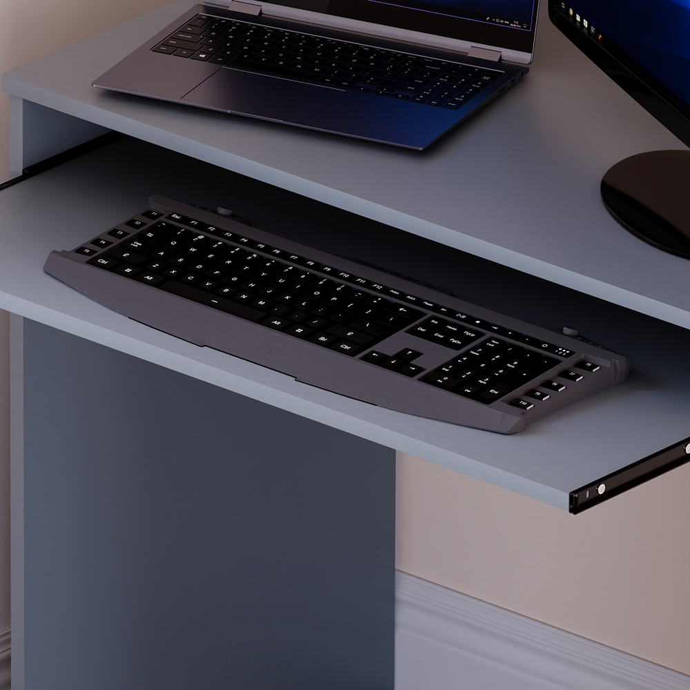 Vida Designs Huby Computer Desk Grey Image 6