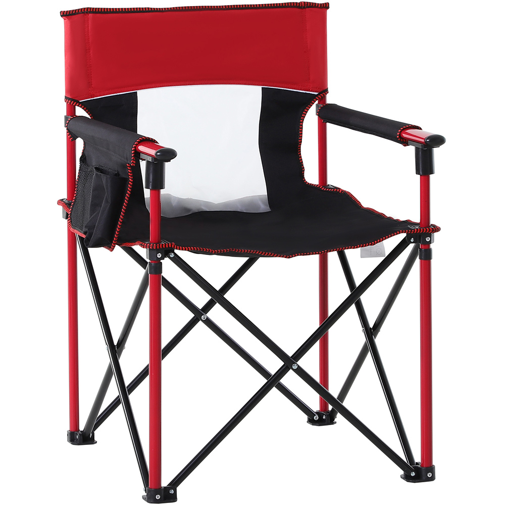 Outsunny Camping Portable Chair Red Image 1