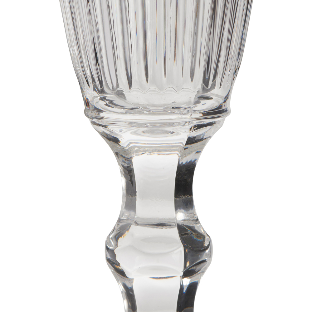Wilko Stamped Flute Glass Image 3