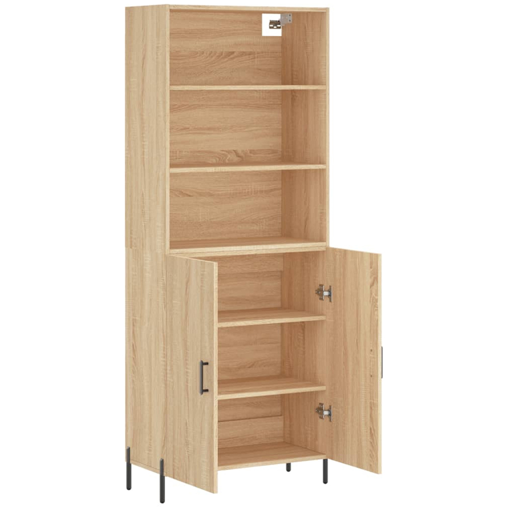 vidaXL 2 Door 3 Shelf Sonoma Oak Highboard Image 4