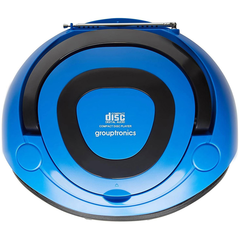 Grouptronics GTCD-501 Blue Stereo Boombox Portable CD Player with Radio Image 3