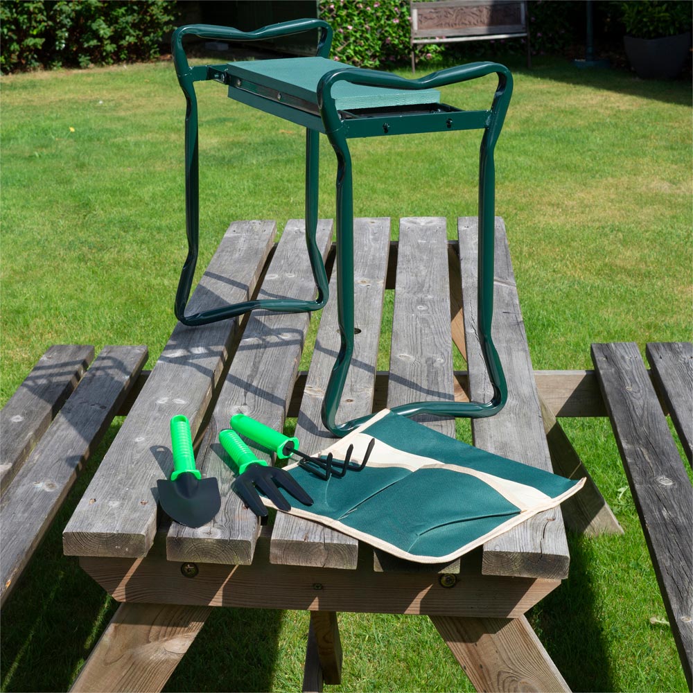 St Helens Folding Garden Kneeler and Bench Image 4