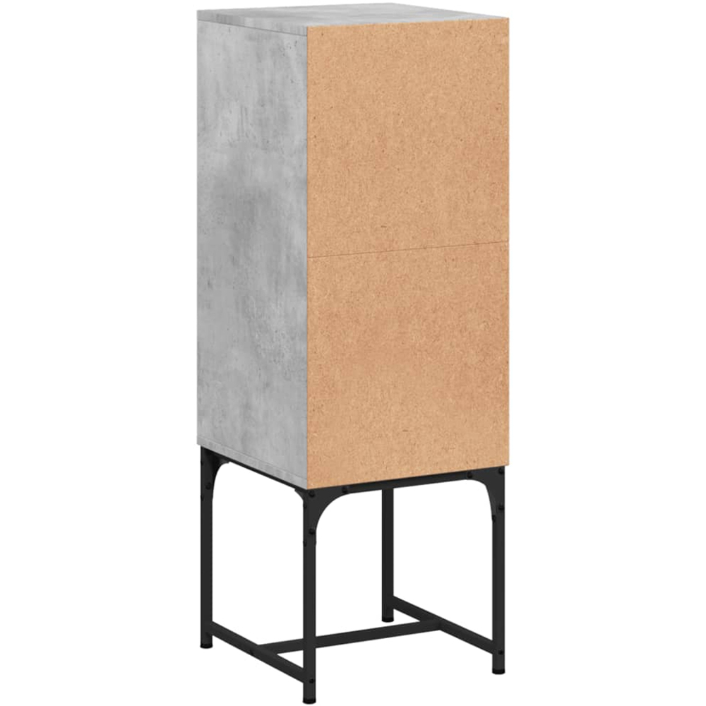 vidaXL Single Door Concrete Grey Side Cabinet Image 7