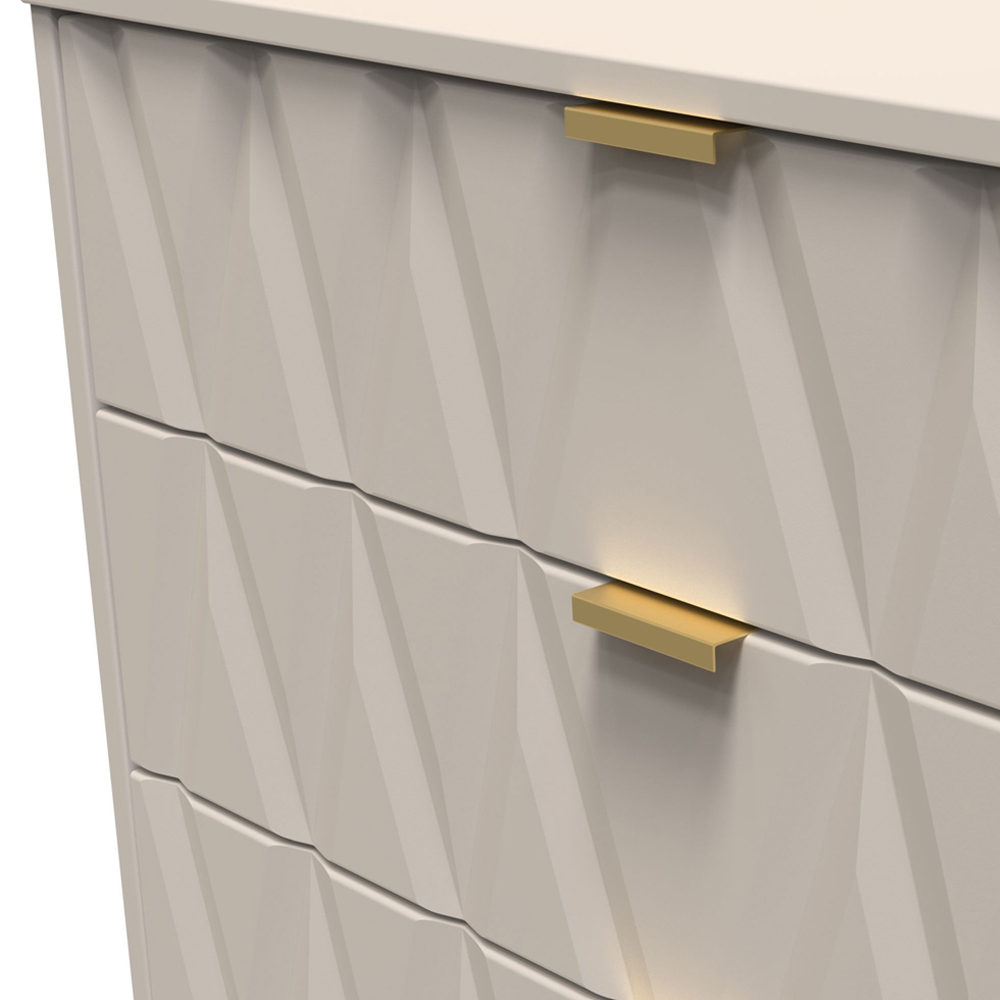 Crowndale Diamond 3 Drawer Matt Kashmir Chest of Drawers Image 6