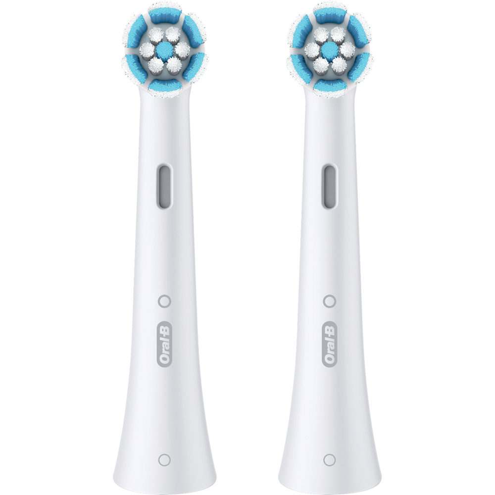 Oral-B iO Gentle Clean Care White Toothbrush Refill Head 2 Pack Image 3