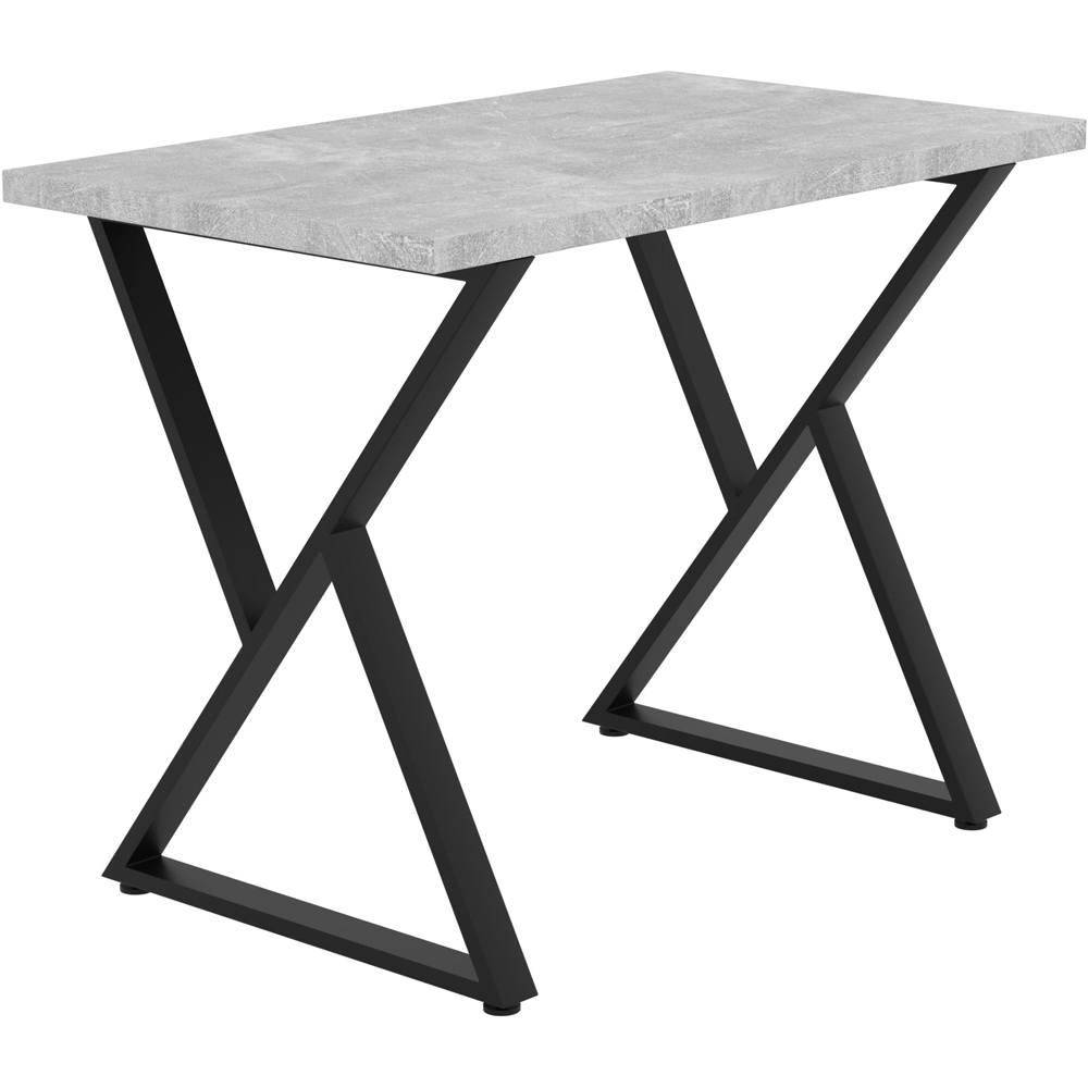 Shefa Chicago 4 Seater Dining Table Concrete Grey Image 2