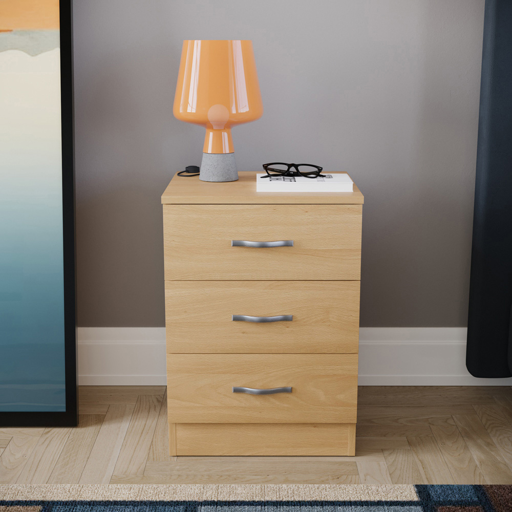 VIDA DESIGNS Riano Pine 3 Piece Narrow Bedroom Furniture Set Image 4