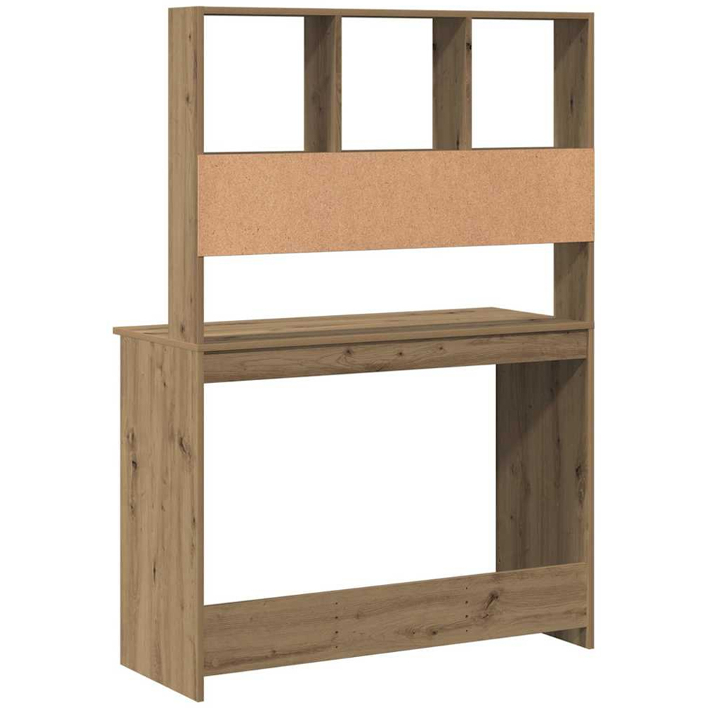 vidaXL 4 Shelf Study Desk Artisan Oak Image 5