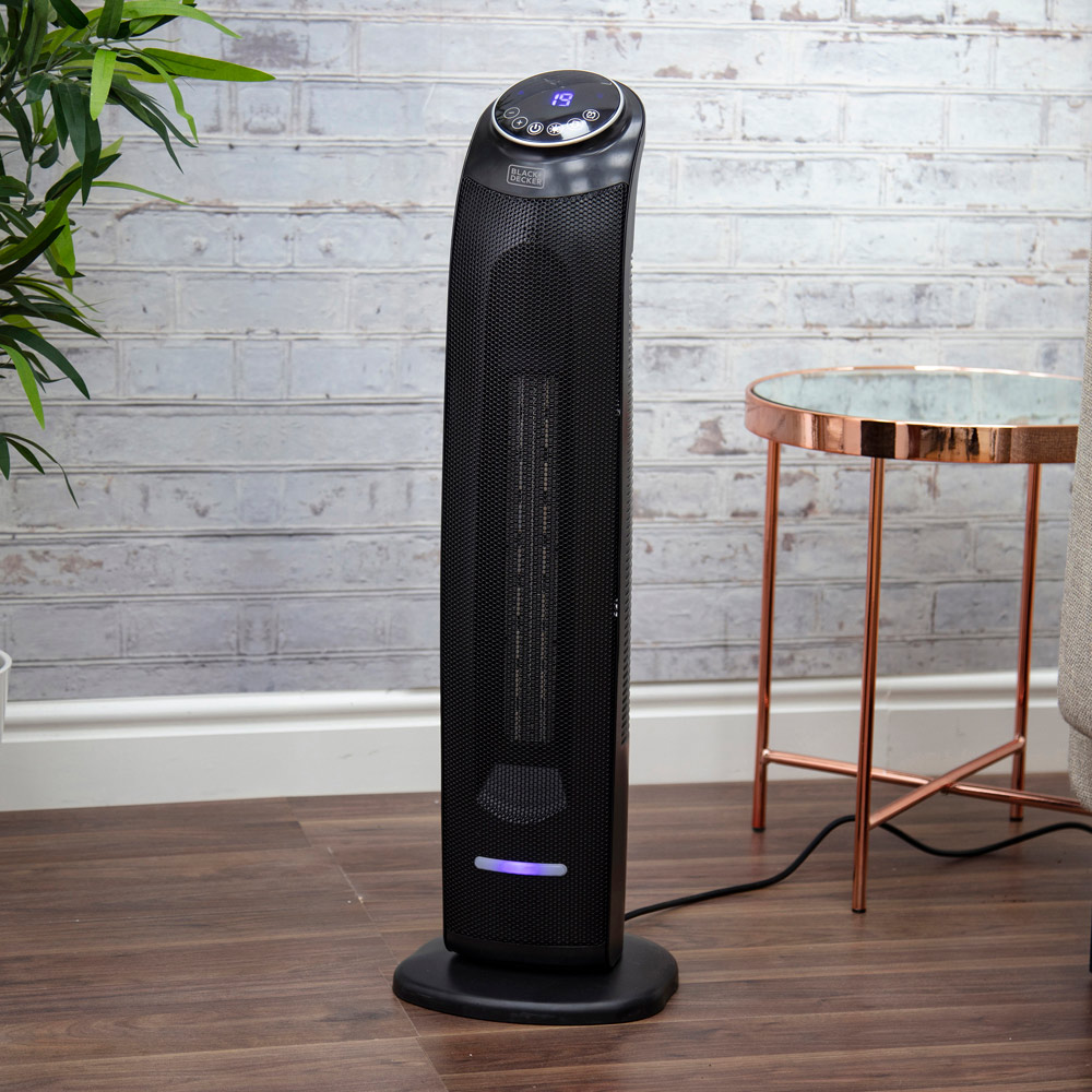 Black & Decker Ceramic Tower Fan Heater 2.2KW Wilko