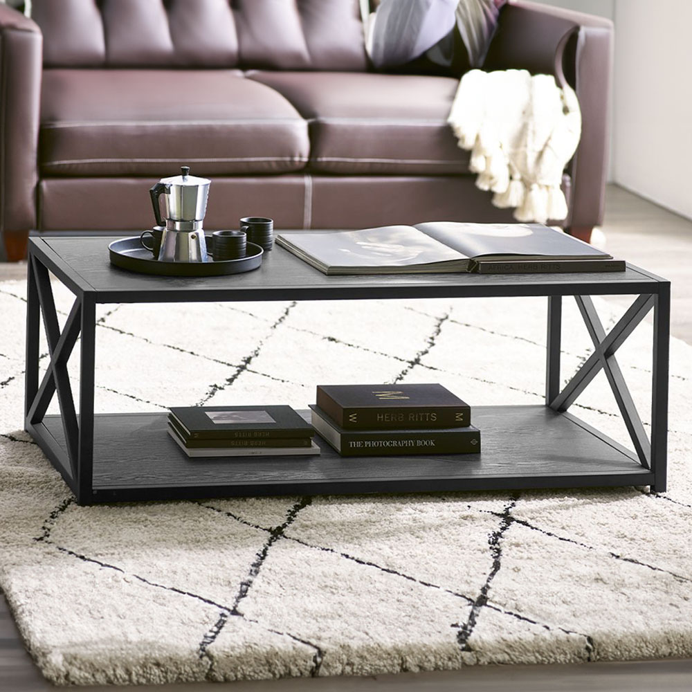 Julian Bowen Lima Black Ash Coffee Table Image 1