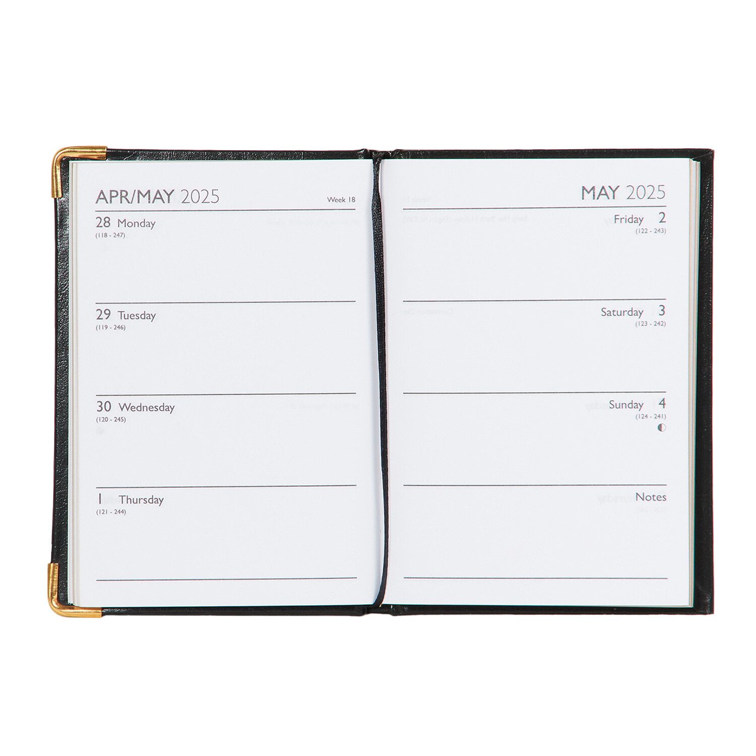 2025 A6 Week To View Tallon Diary - Multicolour Image 3