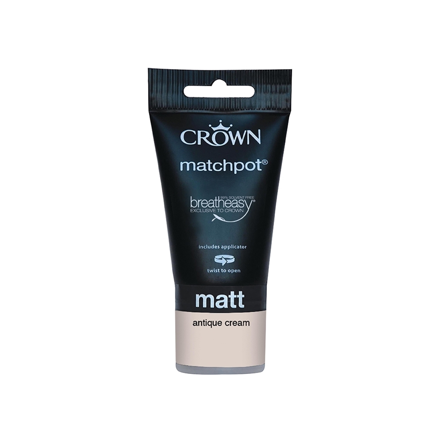 Crown Antique Cream Matt Breatheasy Tester Pot 75ml Image