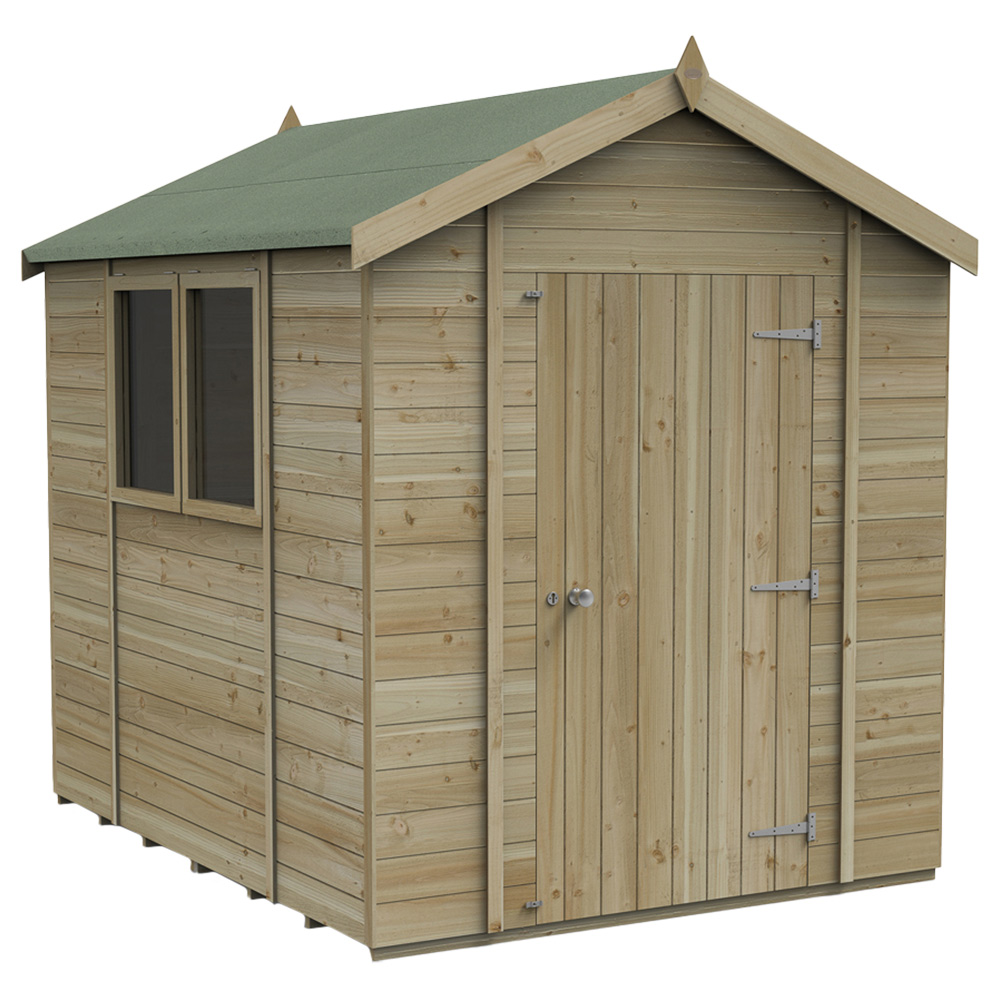 Forest Garden Timberdale 12 x 8ft Pressure Treated Apex Wooden Shed Image 1