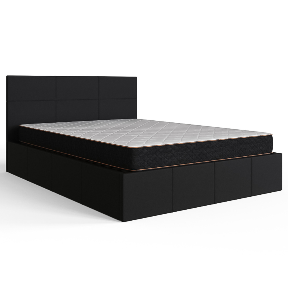 GFW Small Double Black Side Lift Ottoman Bed Image 2
