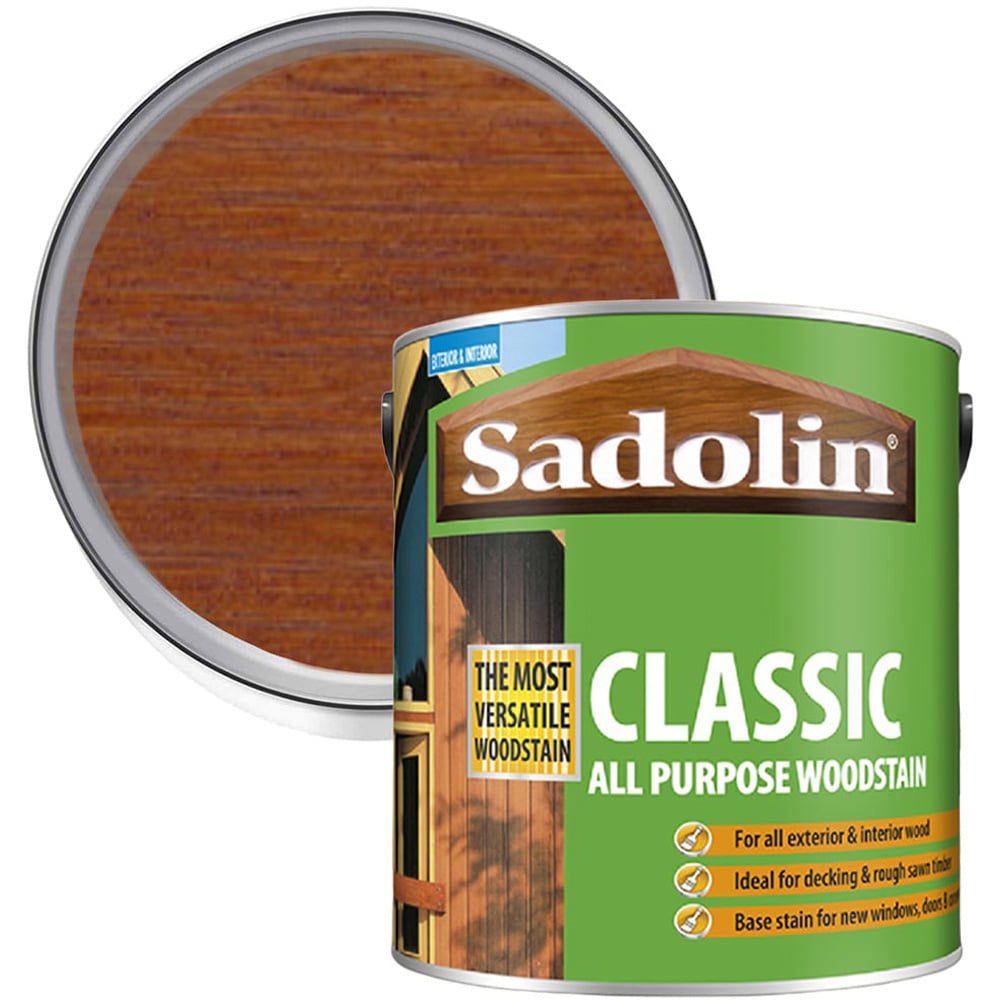 Sadolin Classic Redwood All Purpose Matt Finish Woodstain 2.5L Image 1