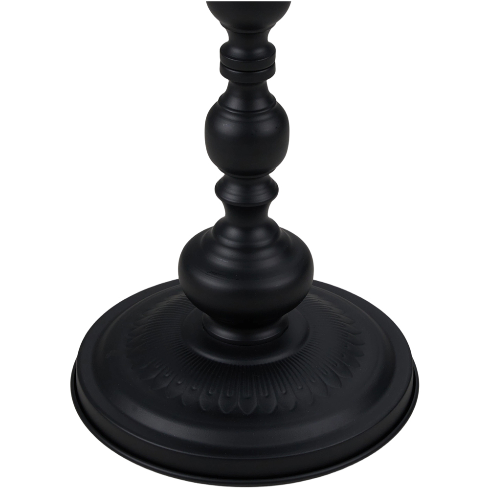 Living and Home Black Vintage Round Side Table Image 5