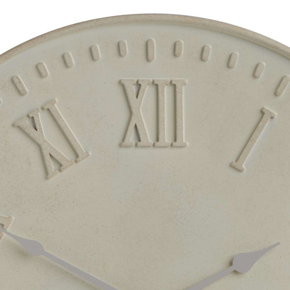 Wilko Cream Decorative Garden Clock Wilko
