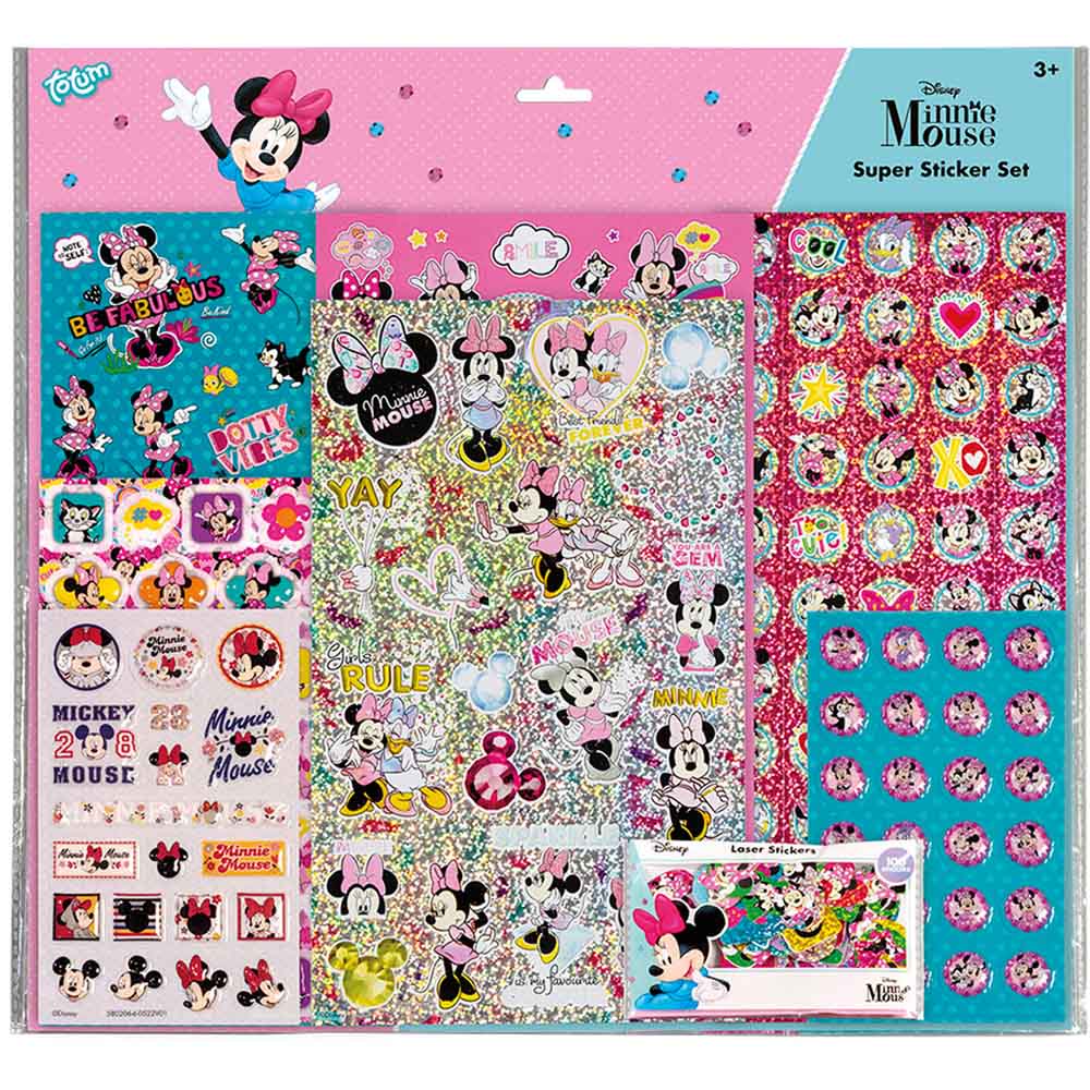 Disney Minnie Mouse Super Sticker Set Image 1