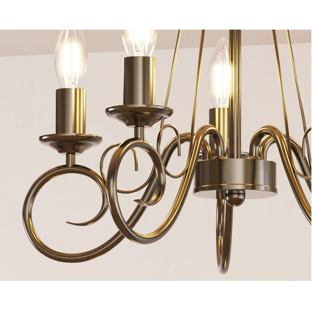 Antiqued Gold Ceiling Light Antique Gold Image 5