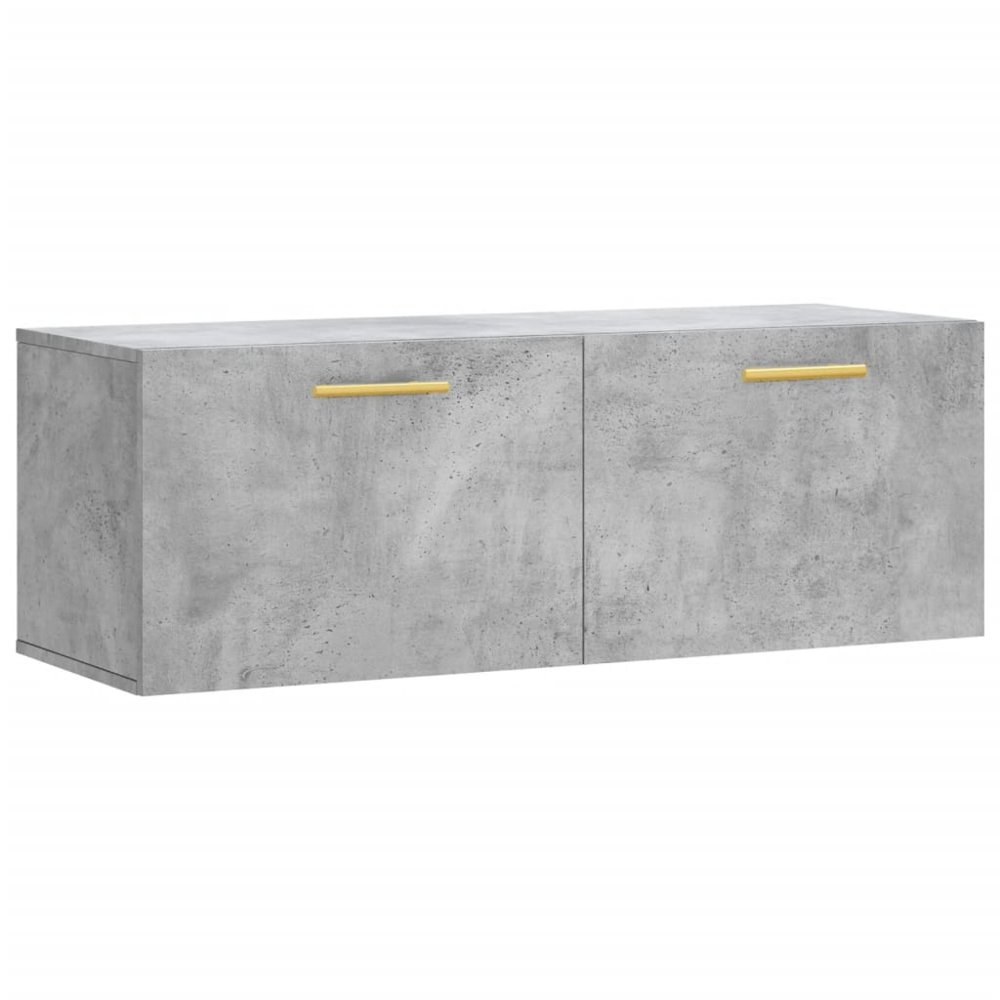 vidaXL 2 Door Concrete Grey Wall Cabinet Image 2