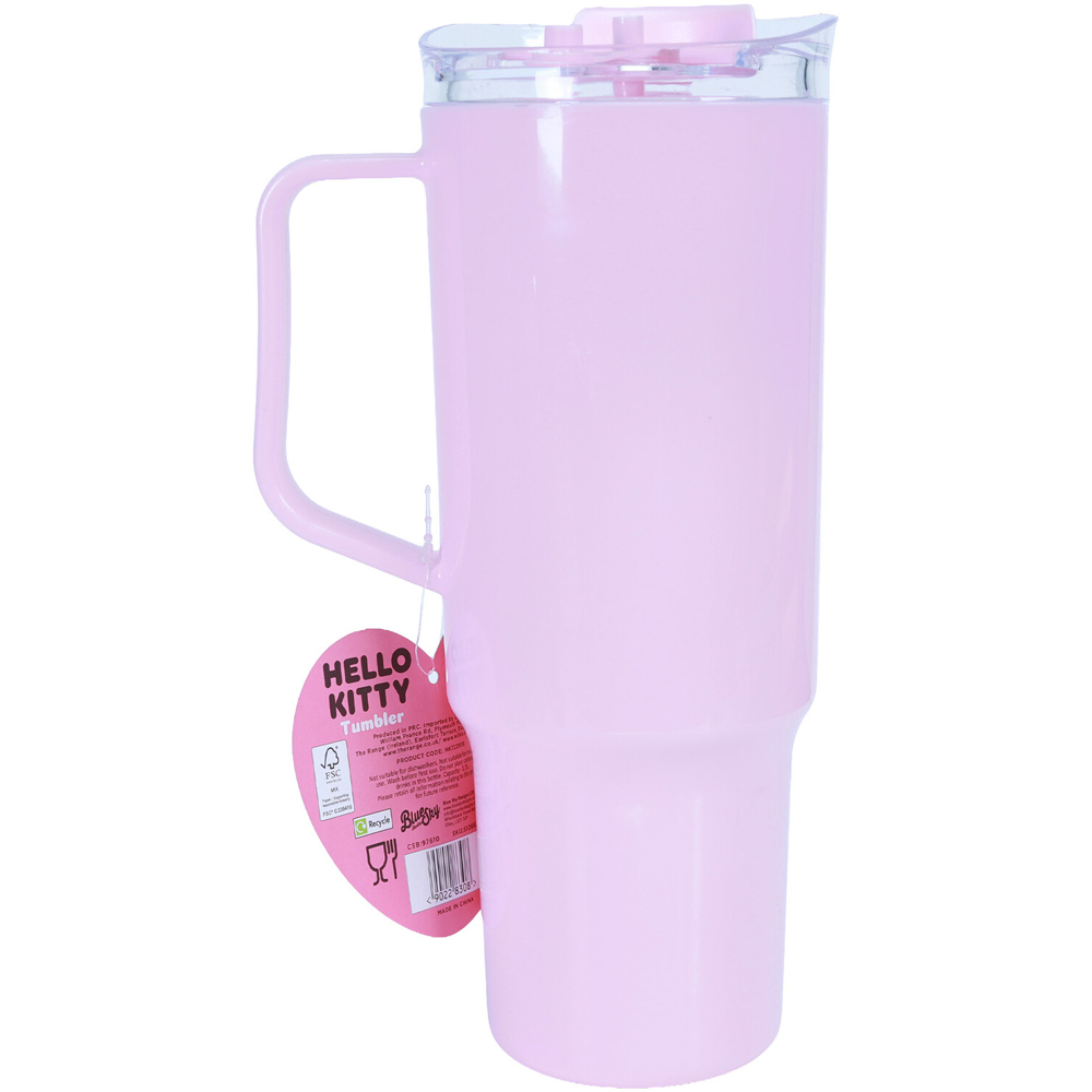 Hello Kitty Tumbler with Straw and Handle Pink Image 2