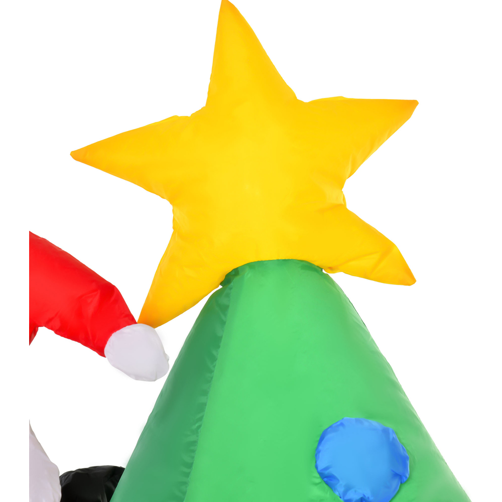 Everglow LED Inflatable Christmas Tree with Santa Claus and Dog Decoration 5.9ft Image 5