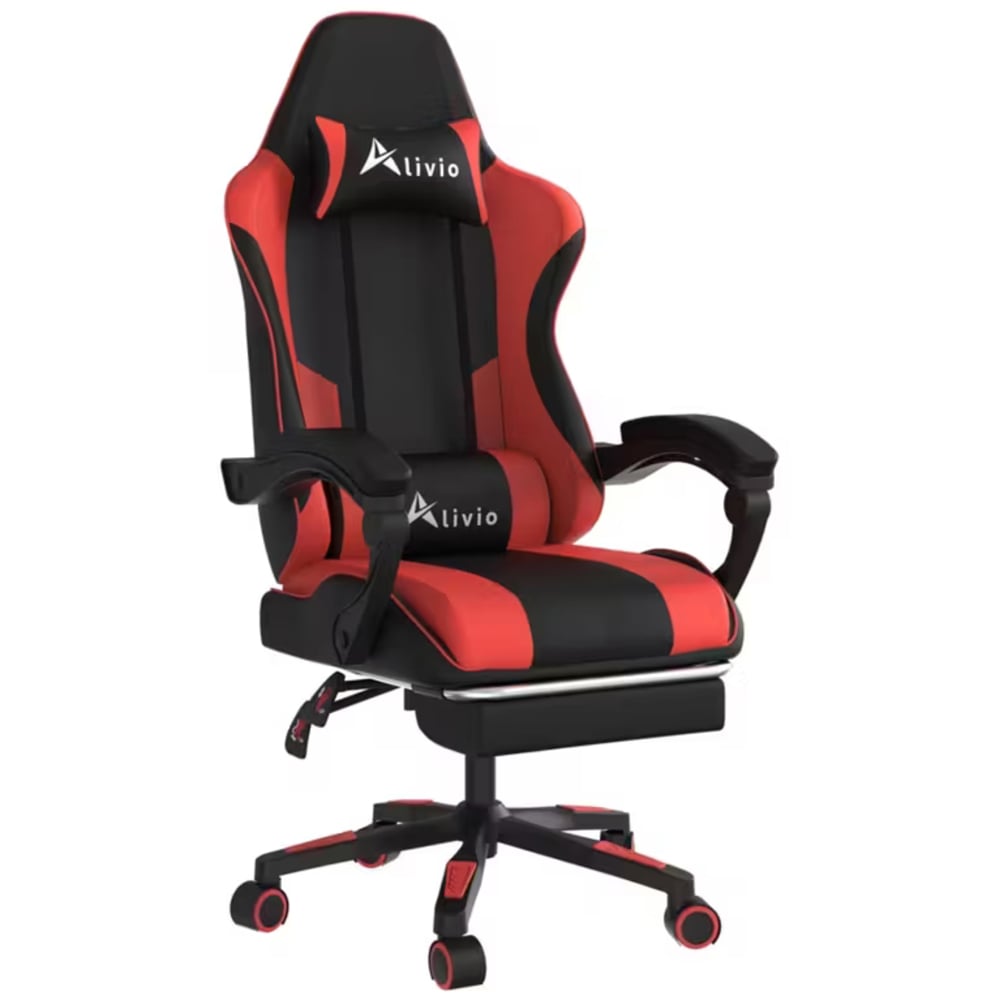 Alivio Red Ergonomic Massage Gaming Chair Image 2